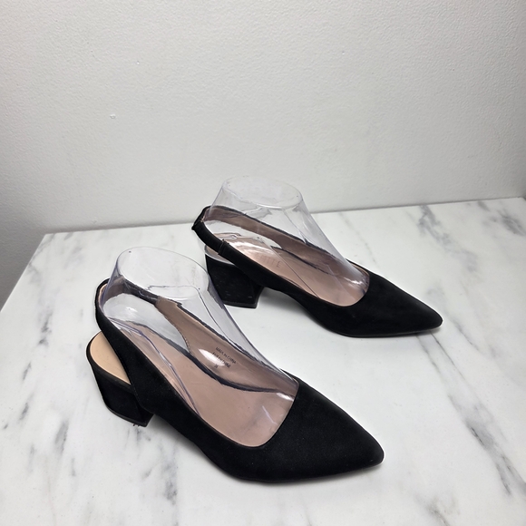 Dynamite Black Suede Women's Heels - Picture 7 of 7